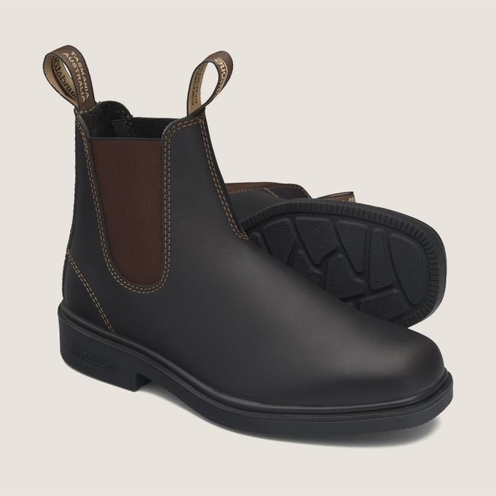 Youth Dress Chelsea Boots Stout Brown Blundstone