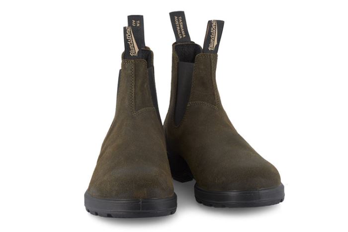 Men's Suede Boots 1615 Dark Olive Blundstone