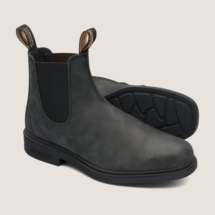 Men's Dress Chelsea Boots Rustic Black Blundstone Special