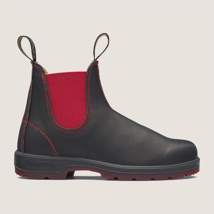 Blundstone Women's Classics Chelsea Boots Black/Red