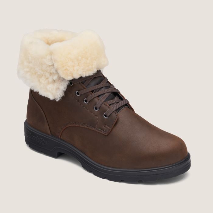 Blundstone Men's Thermal Lace Up Boots Antique Brown