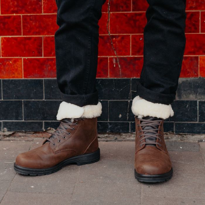 Blundstone Men's Thermal Lace Up Boots Antique Brown