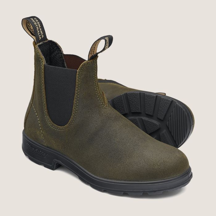 Blundstone Men's Originals Chelsea Boots Dark Olive Suede