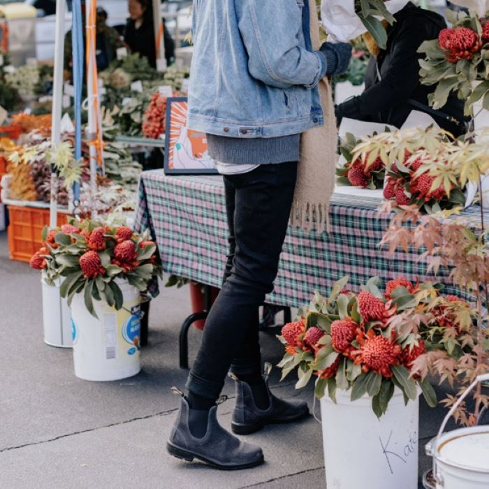Blundstone Men's Originals Suede Boots Steel Grey Special