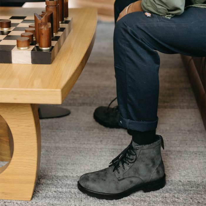 Blundstone Men's Originals Lace Up Boots Rustic Black