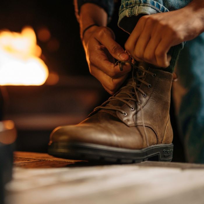 Men's Originals Lace Up Boots Antique Brown Blundstone