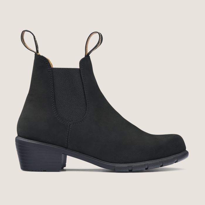 Blundstone Women's Series Heeled Boots Black Nubuck
