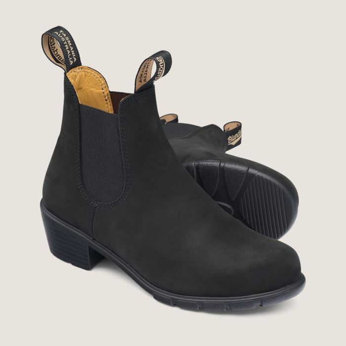 Blundstone Women's Series Heeled Boots Black Nubuck