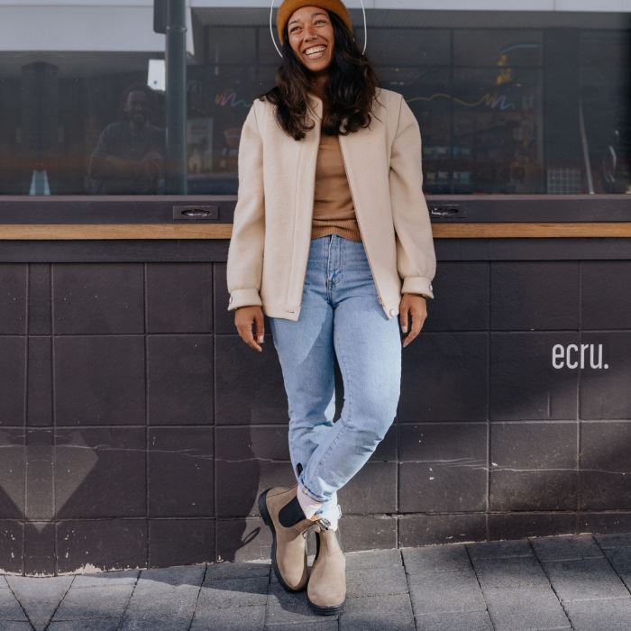 Blundstone Women's Classics Series Chelsea Boots Stone Nubuck