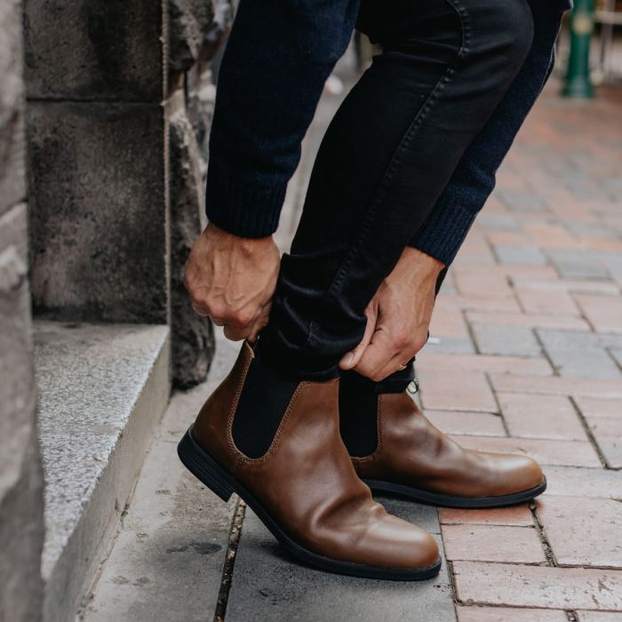 Men's Blundstone Dress Ankle Boots Chestnut