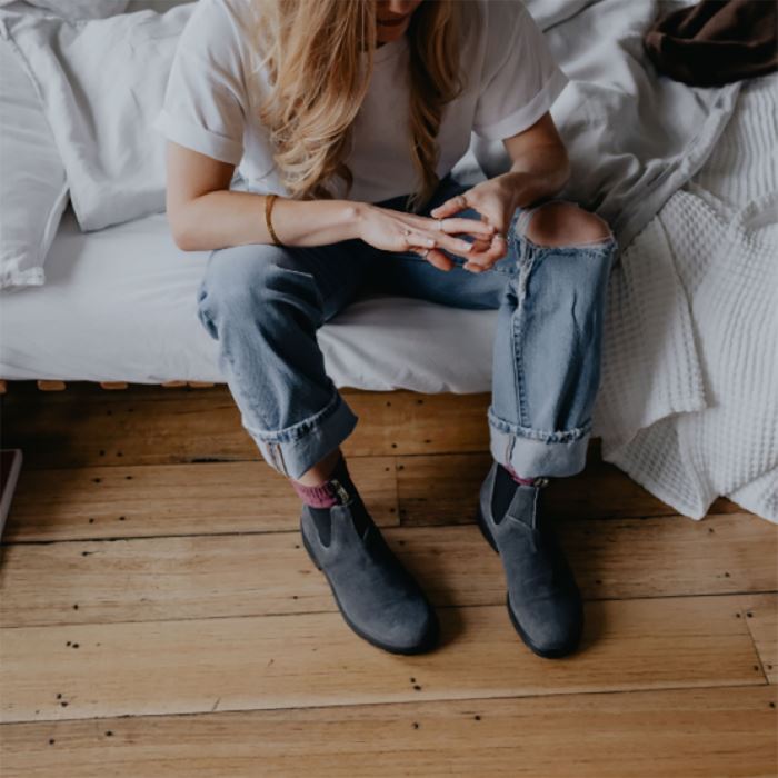 Women's Originals Chelsea Boots Steel Grey Suede Blundstone