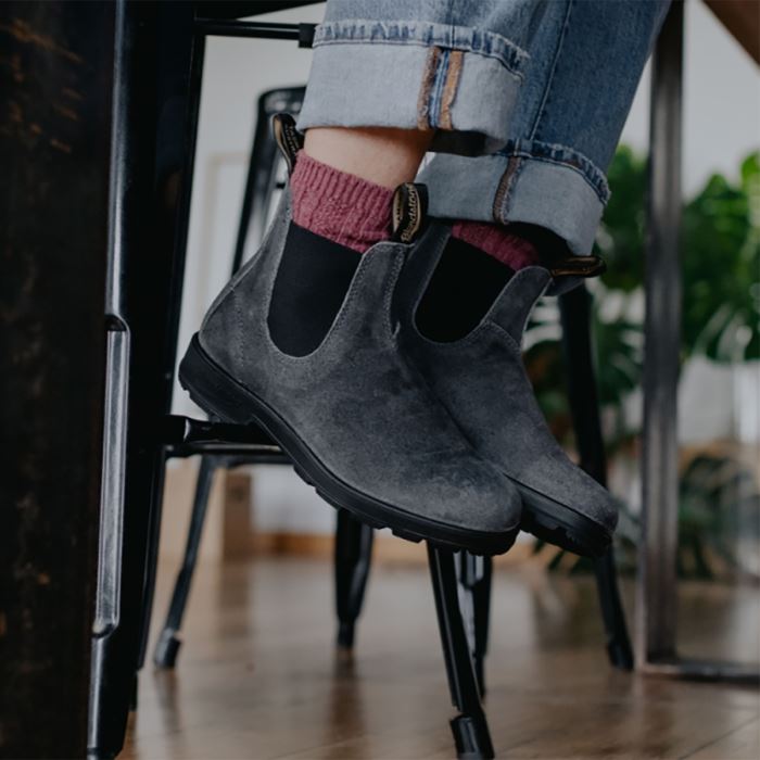 Women's Originals Chelsea Boots Steel Grey Suede Blundstone