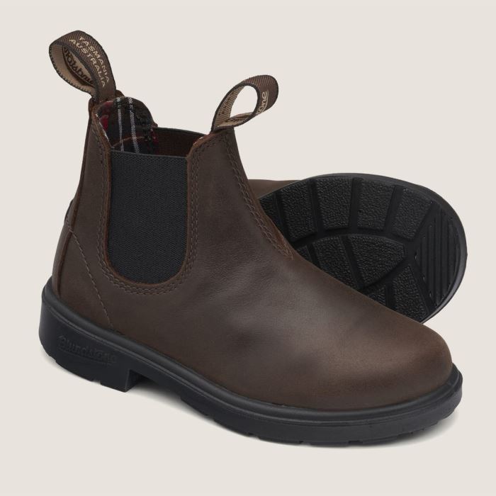 Blundstone Kids' Series Chelsea Boots Antique Brown