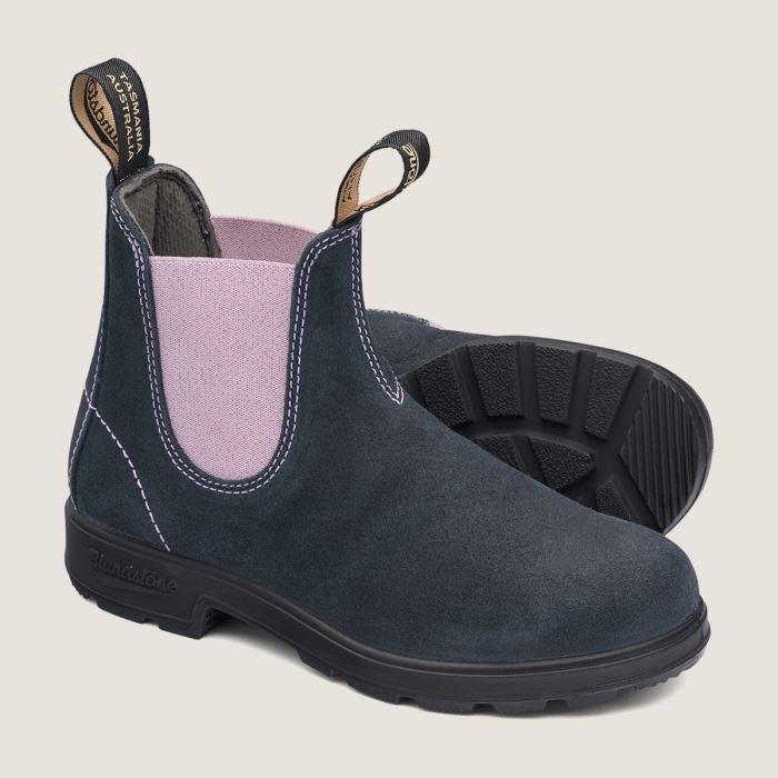 Blundstone Women's Originals Suede Boots Navy/Rose