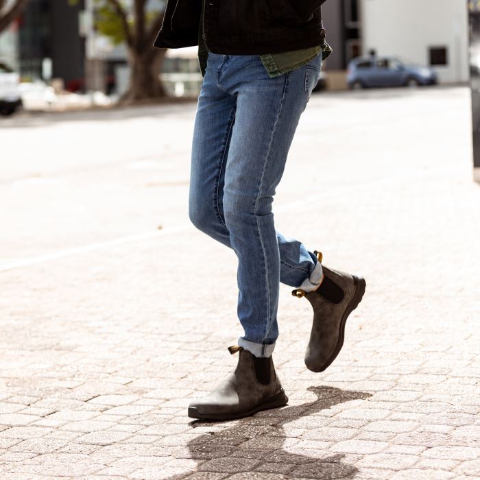 Men's Active Chelsea Boots Rustic Black Blundstone