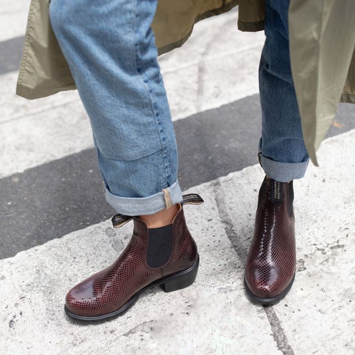 Blundstone Women's Series Heeled Boots Testa Lizard