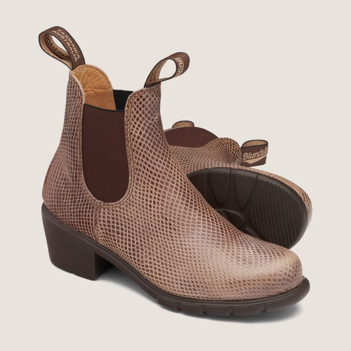 Women's Series Heeled Boots Shell Lizard Blundstone