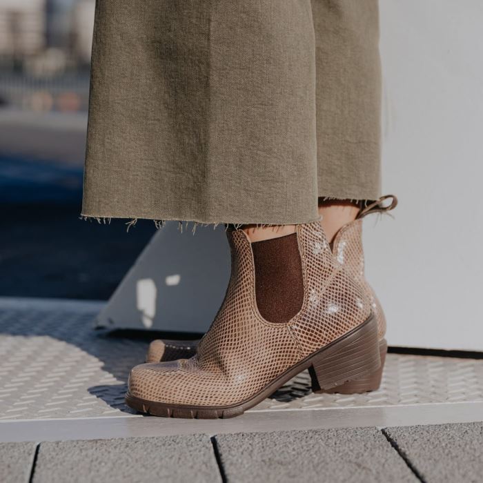 Women's Series Heeled Boots Shell Lizard Blundstone