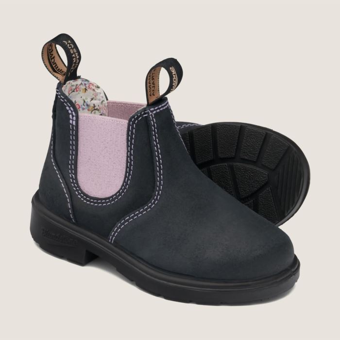 Blundstone Kids' Series Chelsea Boots Navy/Pink