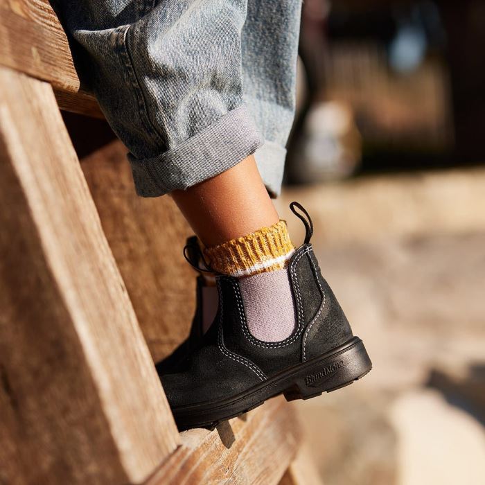 Blundstone Kids' Series Chelsea Boots Navy/Pink