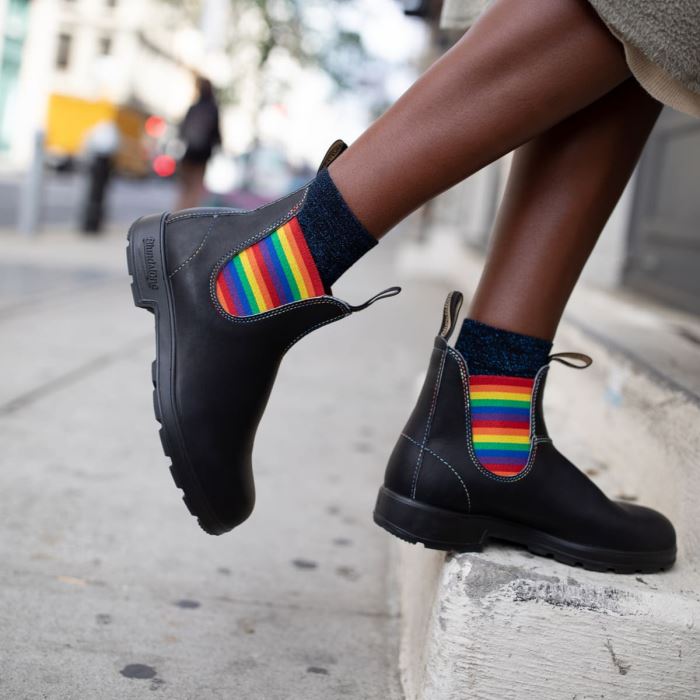 Blundstone Unisex Originals Chelsea Boots Black/Rainbow