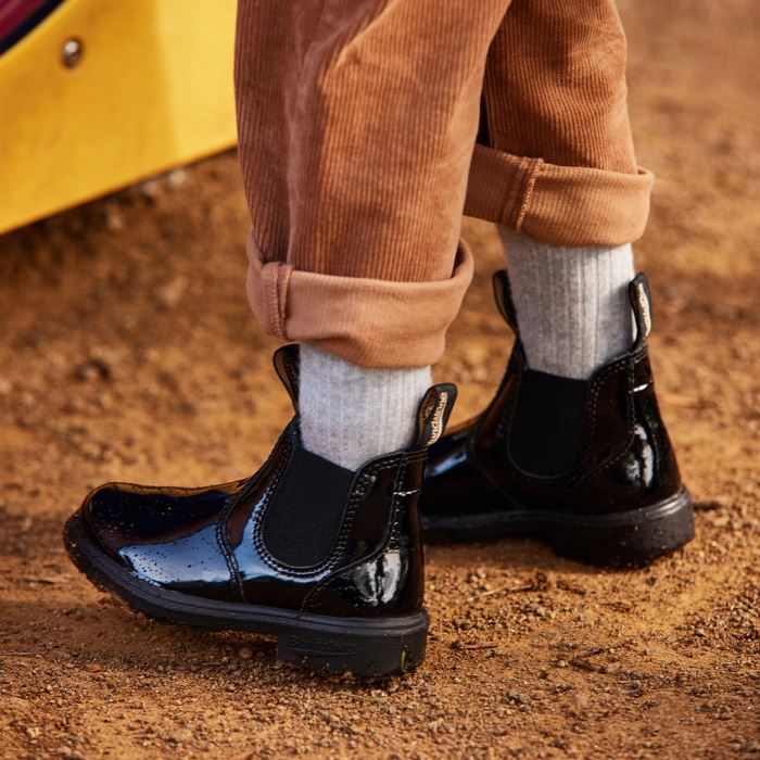 Kids' Series Chelsea Boots Patent Black Blundstone