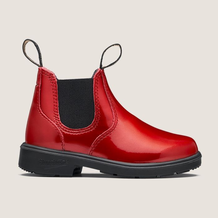 Blundstone Kids' Series Chelsea Boots Patent Red