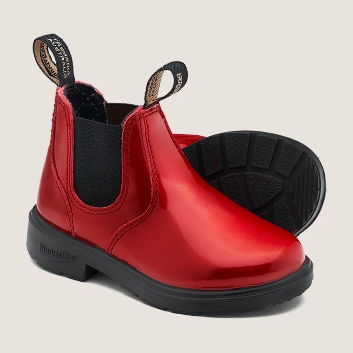 Blundstone Kids' Series Chelsea Boots Patent Red