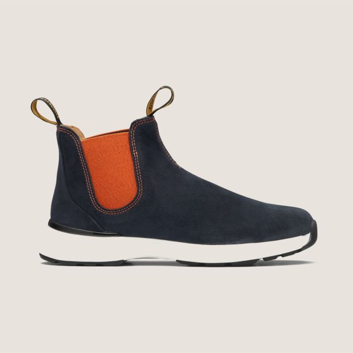 Women's Active Chelsea Boots Navy/Orange Blundstone