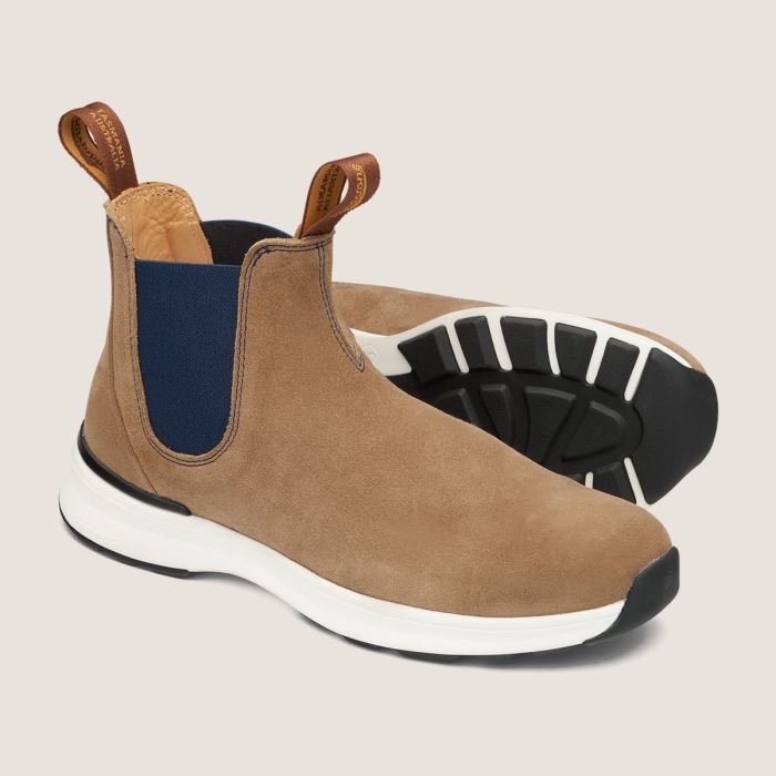 Men's Active Chelsea Boots Sand/Navy Blundstone
