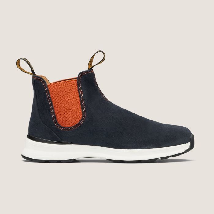 Blundstone Men's Active Chelsea Boots Navy/Orange