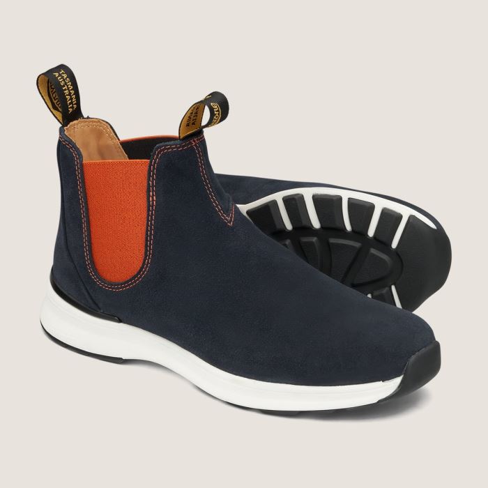Blundstone Men's Active Chelsea Boots Navy/Orange